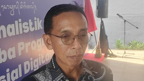 Kadinsos Badung, I Gde Eka Sudarwitha, saat ditemui, Jumat (9/10/2026). (Agus Eka/detikBali)