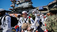 321 Hari Berlayar, Kapal Induk USS Abraham Lincoln Akhirnya Tiba di AS