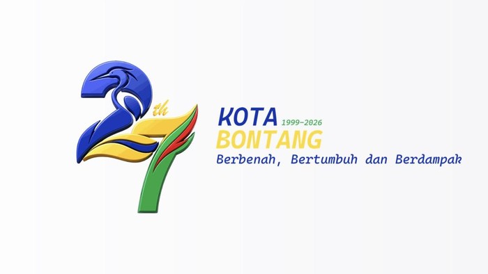 Logo HUT Kota Bontang 2026.