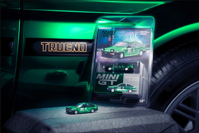 MINI GT IMX Exclusive Event Car 2026: Toyota Sprinter Trueno AE86 Keiichi Tsuchiya MINI GT IMX Exclusive Event Car 2026: Toyota Sprinter Trueno AE86 Keiichi Tsuchiya