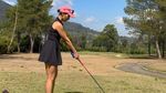 Momen Nadia Mulya Coba Main Golf Pertama Kali