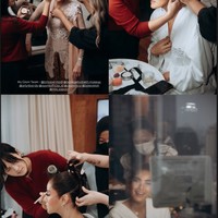 Dalam salah satu unggahan Instagram Story miliknya, Olla membagikan proses makeup dan penataan rambutnya. Tampil totalitas, ia memilih menggunakan jasa MUA dan fashion stylist. Foto: Instagram/@ollaramlan