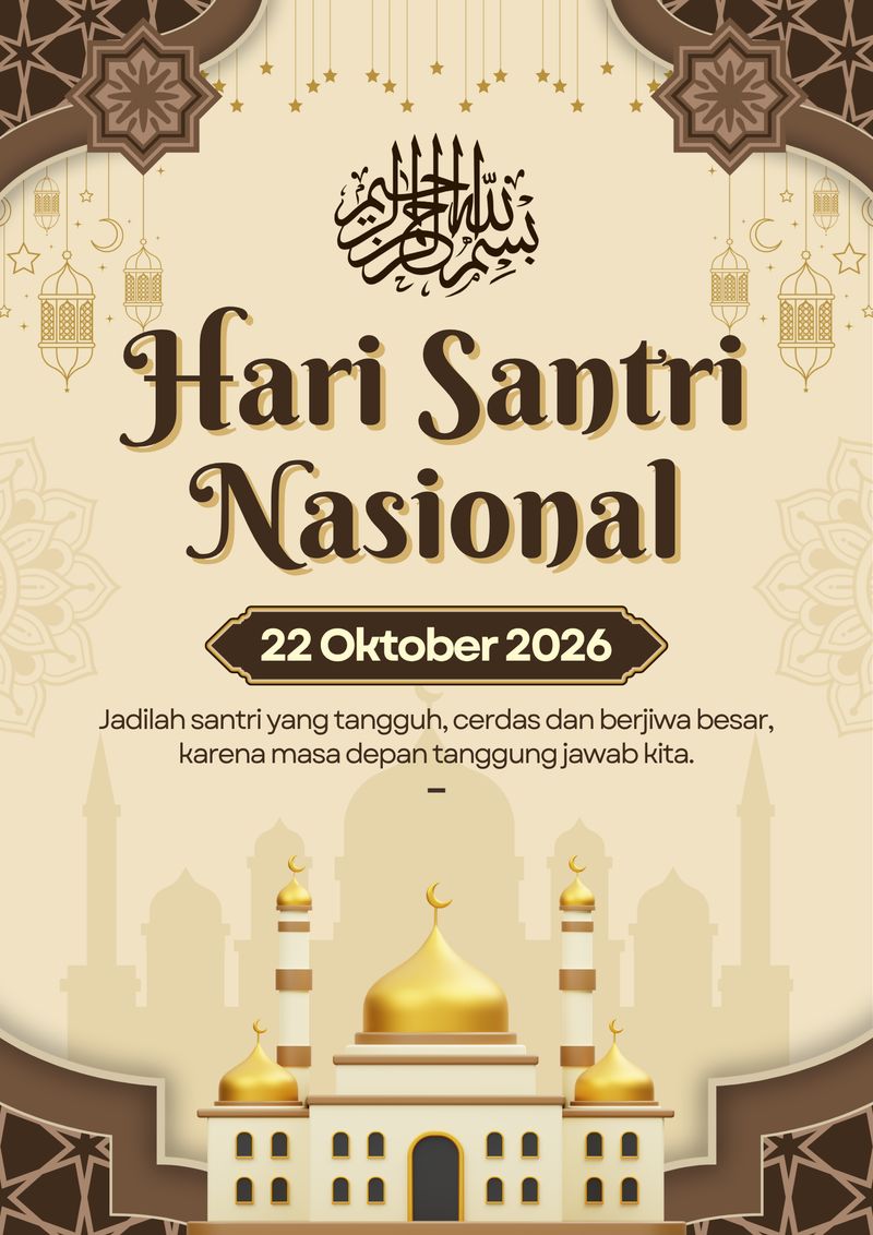 Poster Hari Santri 2026 Poster Hari Santri 2026