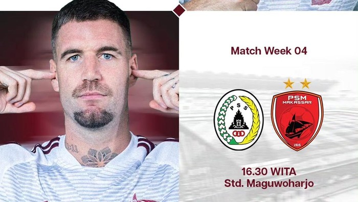 PSS Sleman Vs PSM Makassar dalam laga Super League 2026/2027.