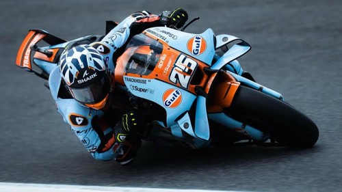 Raul Fernandez, saat tampil pada sesi latihan di Sirkuit Mandalika, Jumat (9/10/2026). Foto: (instagram: moto_indonesia_gp)