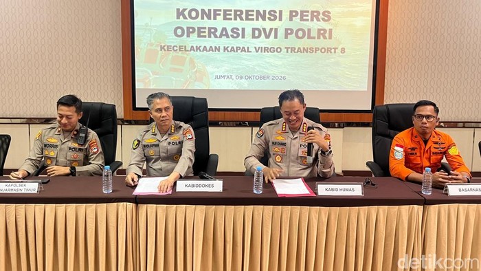 Rilis hasil identifikasi 3 korban KM Virgo Transport 8, Jumat (9/10).