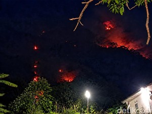 Gunung Jayanti di Sukabumi Kebakaran, Warga Setempat Dibuat Ketakutan