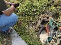 Mayat Pria dan CBR-nya Ditemukan Tertutup Semak dalam Parit di Sidoarjo
