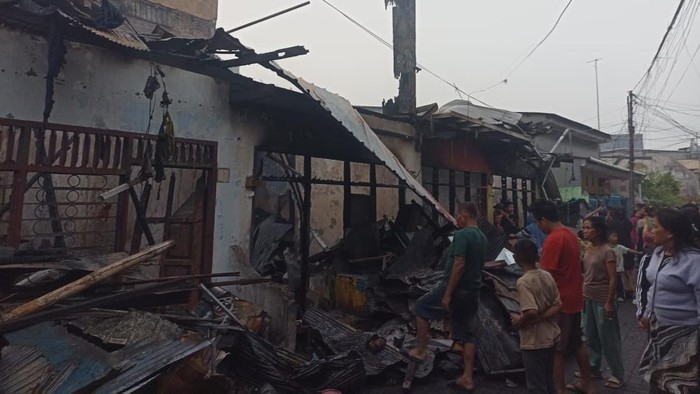 Kebakaran rumah di Bontoala Makassar.