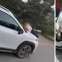 Kepergok Makan Bareng Selingkuhan, Pria Ini Malah Seret Istri di Kap Mobil