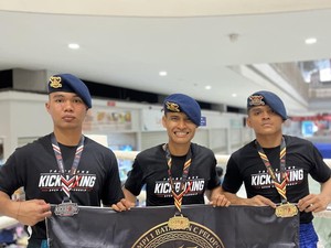 Brimob PMJ Raih 2 Emas dan 1 Perak di Tangerang Kickboxing Open Championship