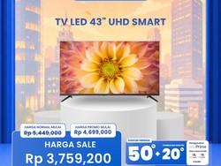 LED TV 43 Inch di Transmart Full Day Sale Diskon sampai 70%