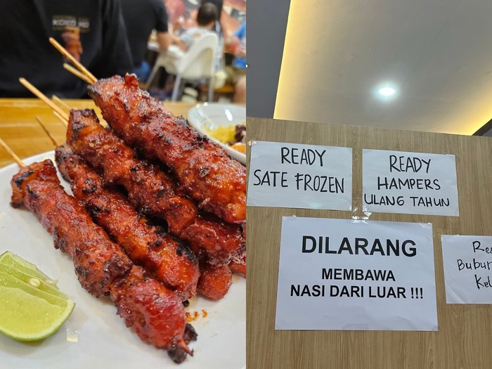 Viral Larangan Bawa Nasi di Warung Sate Babi