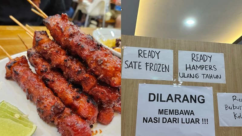 Viral Larangan Bawa Nasi di Warung Sate Babi, Pengelola Buka Suara