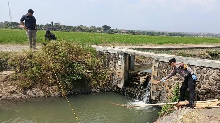 Lokasi dam Desa Wilangan, Kecamatan Sambit, Ponorogo ditemukannya mayat bocah tewas tenggelam