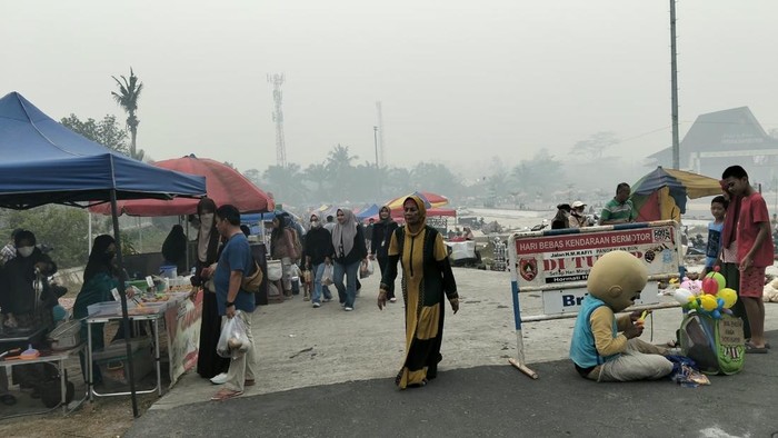 CFD Pangkalan Bun diselimuti asap karhutla.