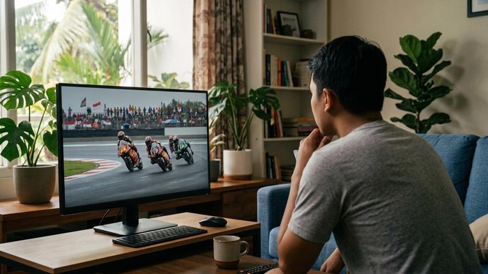 Ilustrasi Streaming Moto3 Indonesia 2026