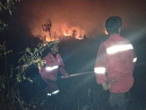Akses Sulit-Air Terbatas, Manggala Agni Bertahan Padamkan Karhutla di Kalbar