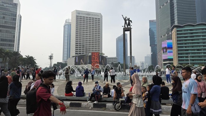 Suasana CFD di Bundaran HI (Taufiq/detikcom)