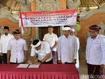62 Calon Perbekel di Klungkung Ikuti Deklarasi Damai Pilkel Serentak 2026