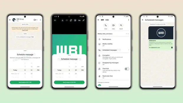Fitur penjadwalan pesan di WhatsApp