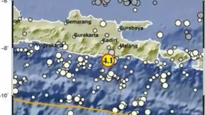 Gempa 4,1 di Blitar