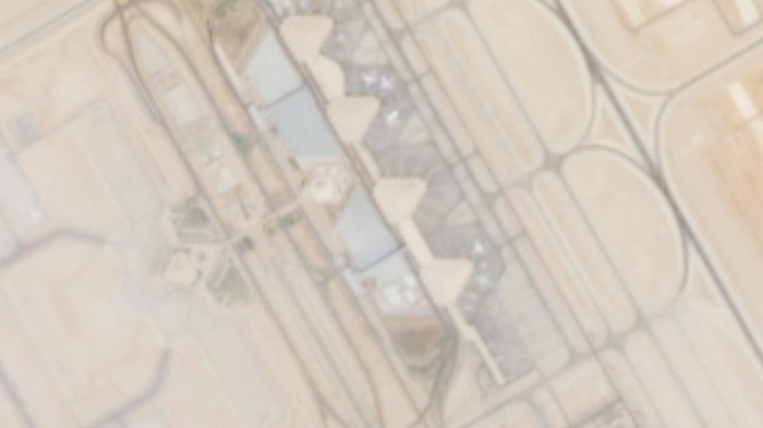 Citra satelit Bandara King Khalid, sehari setelah kelompok Houthi Yaman yang didukung Iran menyatakan telah menyerang bandara tersebut, di Riyadh, Arab Saudi, 11 Oktober 2026.