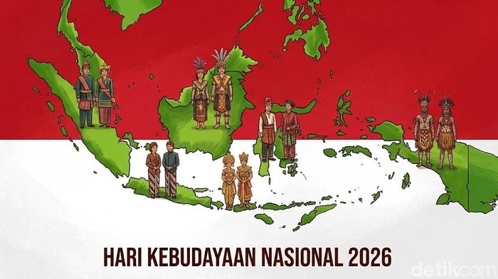 Ilustrasi Hari Kebudayaan Nasional 2026. (Gemini AI)