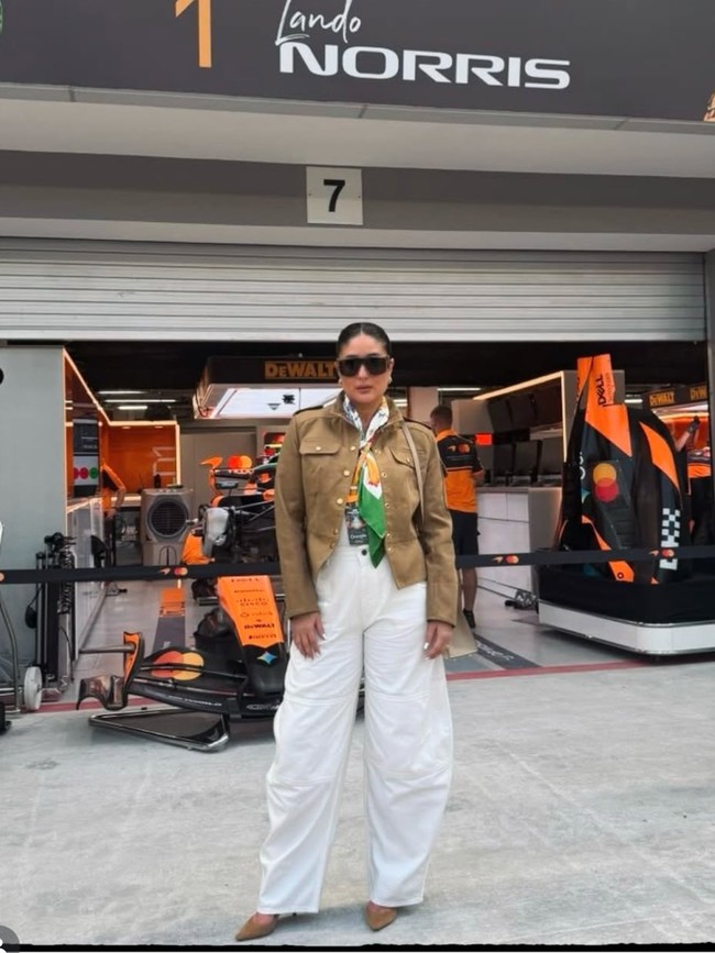 Gaya Kareena Kapoor Tampil Santai Tapi Mewah di F1 Grand Prix Singapura
