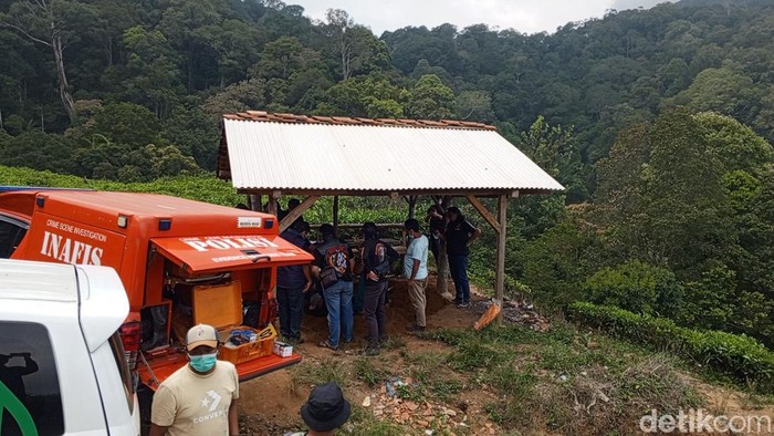 Lokasi ditemukannya sopir taksi online terkubur di Sumedang