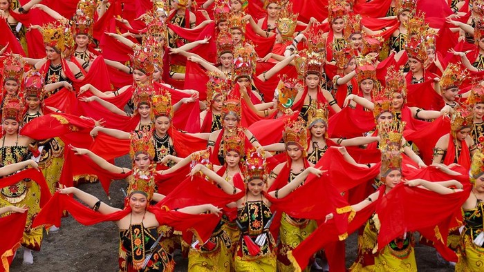 Pagelaran tari kolosal Gandrung Sewu 2026 Banyuwangi