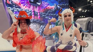 Ini potret Yamato, si putri Kozuki Oden bareng dengan Ace Portgass yang khas banget dengan topi koboi-nya. Foto: Dok.Toei Animation