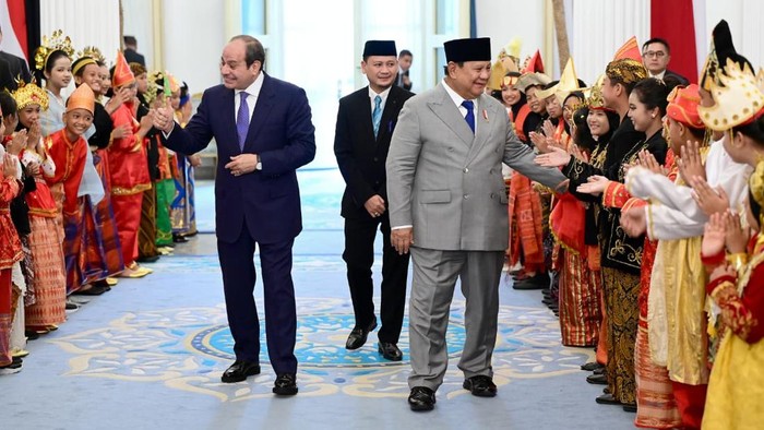 Presiden Prabowo Subianto menjamu Presiden Mesir Abdel Fattah El-Sisi