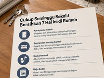 Infografis: 7 Hal di Rumah Minimal Dibersihkan Seminggu Sekali