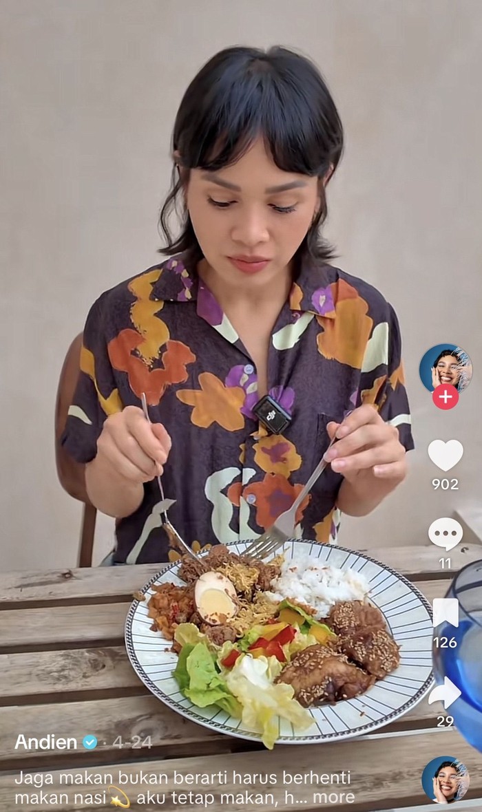 Andien Aisyah Jalani Pola Makan Sehat, Menunya Nasi Merah hingga Lumpia Ayam Andien Aisyah Jalani Pola Makan Sehat, Menunya Nasi Merah hingga Lumpia Ayam