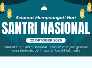 65 Kata-kata Hari Santri 2026 untuk Ucapan hingga Caption Medsos