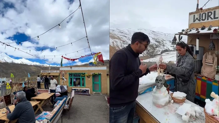 Dikelilingi Salju, Kedai Es Krim di Ketinggian 4.300 Meter Ini Viral!