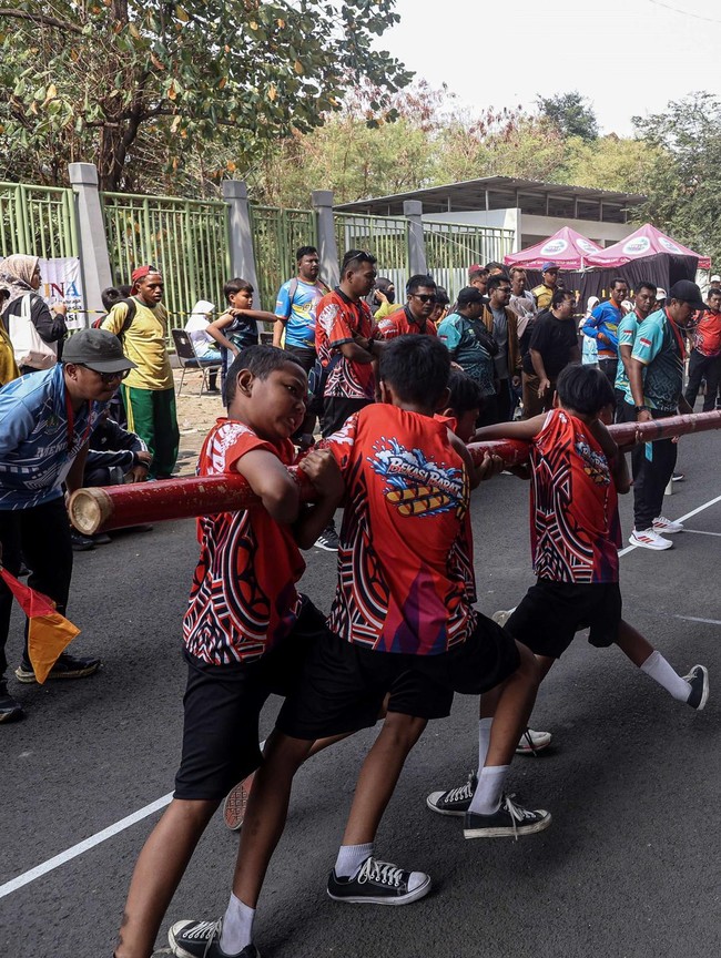 Ketapel hingga Hadangan, Keseruan Olahraga Tradisional Siswa SD di Bekasi