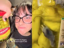 Geli! Tikus Mati di Ngambang di Stoples Acar Cabai Kemasan