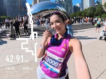 Video: Gokil! Gisel Finis Full Marathon Chicago 42K