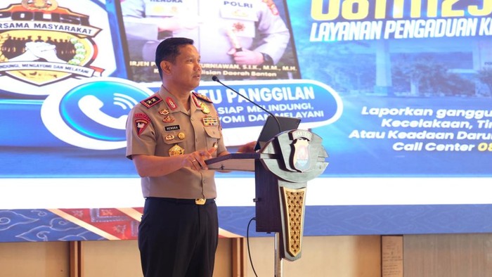 Kapolda Banten Irjen Hendra Kurniawan.