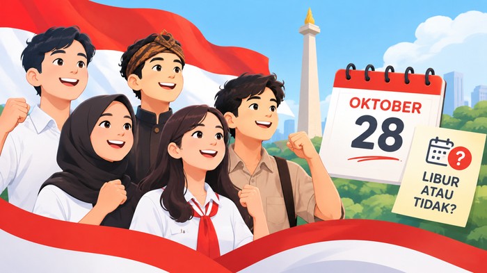 Ilustrasi Hari Sumpah Pemuda 28 Oktober.