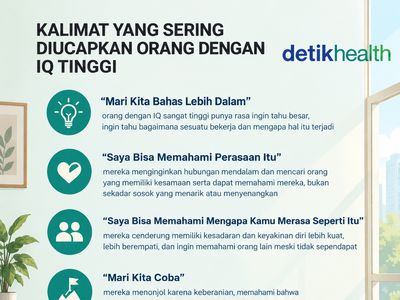 Infografis: 4 Kalimat yang Sering Diucapkan Orang dengan IQ Tinggi