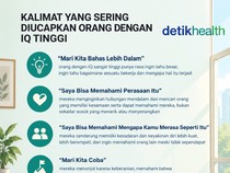 Infografis: 4 Kalimat yang Sering Diucapkan Orang dengan IQ Tinggi