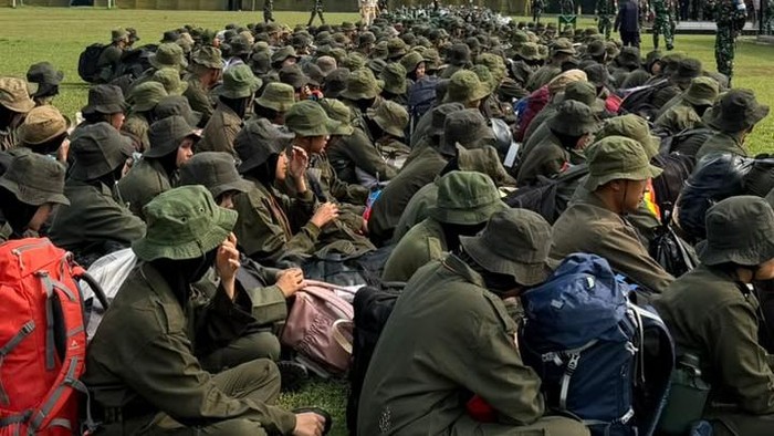 Mahasiswa penerima beasiswa BPDP saat pembinaan mental dan fisik di Bogor