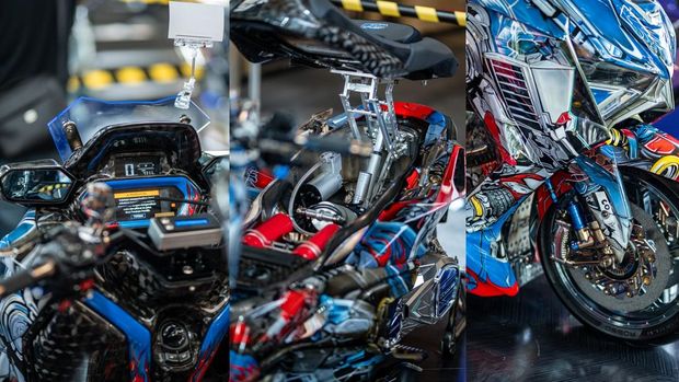 Sentuhan Robotik Skutik Gambot 360 cc Sabet Segudang Trofi di Kontes Modifikasi (3)