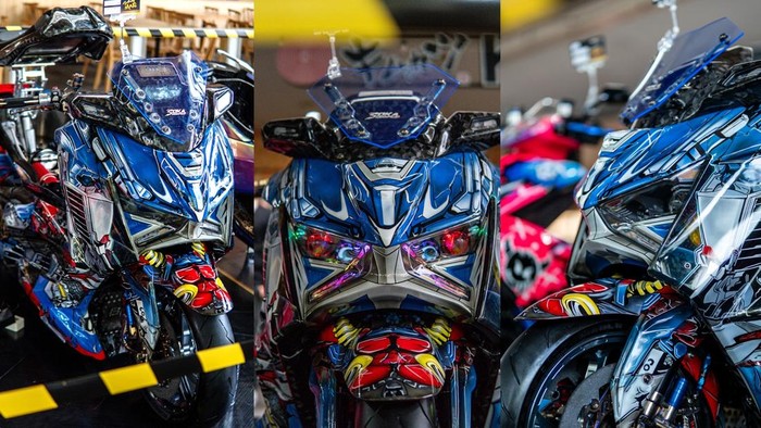 Sentuhan Robotik Skutik Gambot 360 cc Sabet Segudang Trofi di Kontes Modifikasi (2)