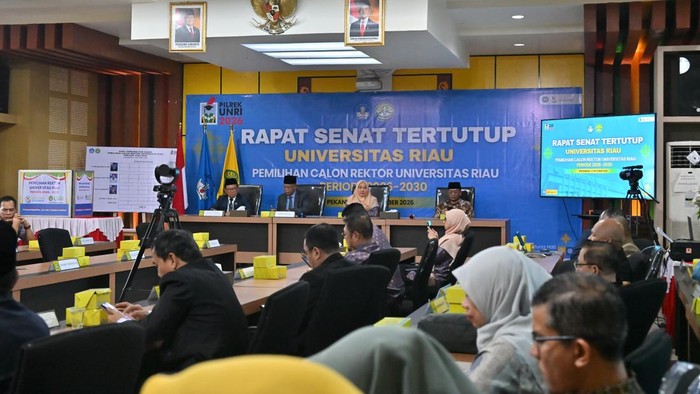 Pemilihan rektor Unri. (Dok Unri)