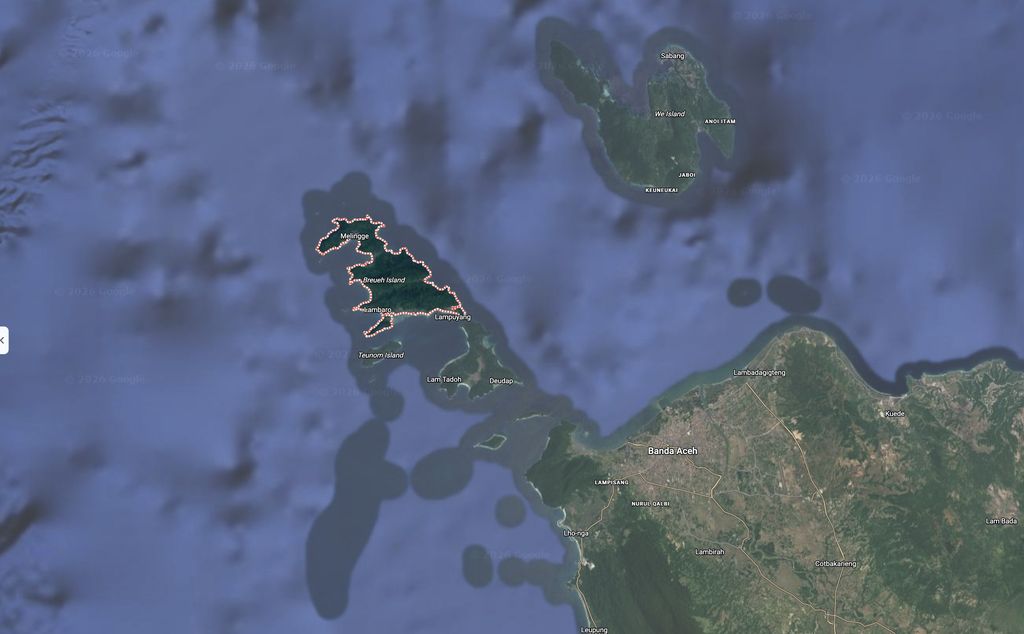 Pulau Breueh. (Dok. Google Maps)