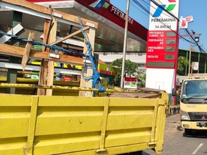 Polres Gianyar Monitoring Antrean Kendaraan di Sejumlah SPBU